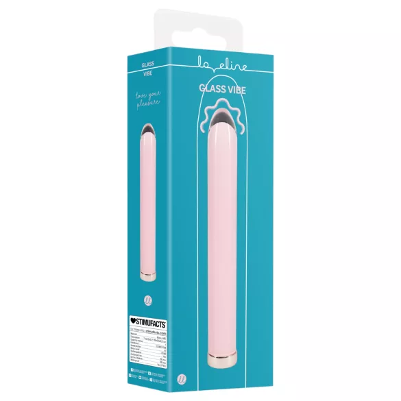 Loveline - gerader Glasvibrator (rosa)
