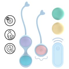 Loveline - Vibrations-Set anpassbarer Liebeskugeln (Blau)