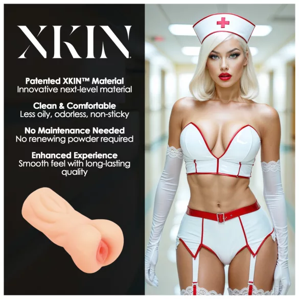 XKIN Tiffany Throatcheck - lebensechter Kunstvagina-Masturbator (naturfarben)