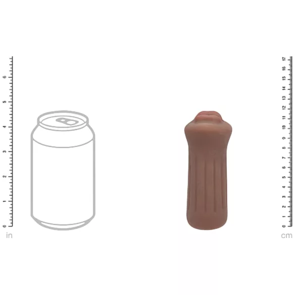 XKIN - künstliche Mund-Masturbator - S (dunkles Natur)