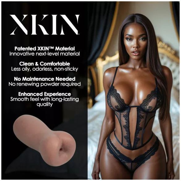 XKIN Eternal Asha - lebensechter Kunstpo-Masturbator (naturfarben)