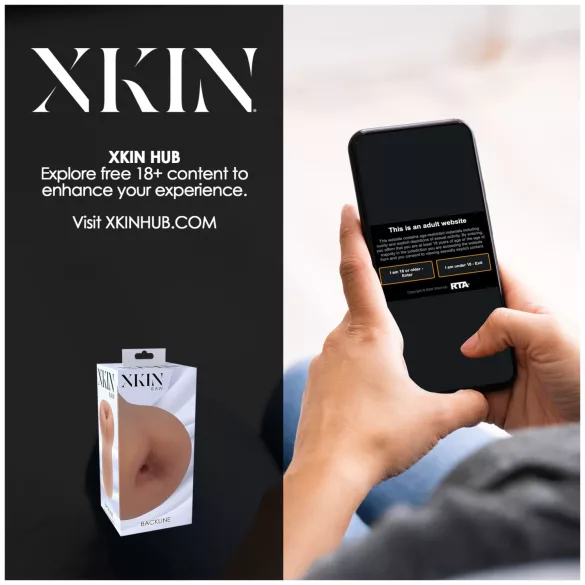 XKIN - realitätsnahe Kunstpo-Unterstützung (M, dunkel naturfarben)