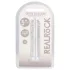 RealRock - naturgetreuer Dildo mit Saugnapf (transparent) - 12,7 cm