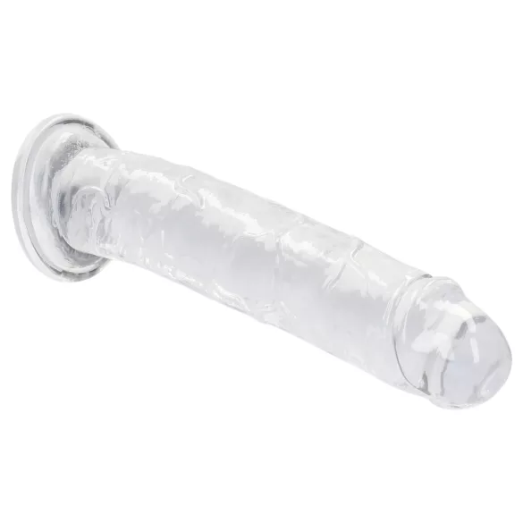 RealRock - naturgetreuer Dildo mit Saugnapf (transparent) - 12,7 cm
