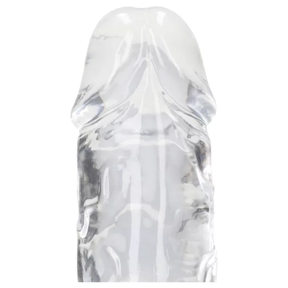 RealRock - naturgetreuer Dildo mit Saugnapf (transparent) - 12,7 cm