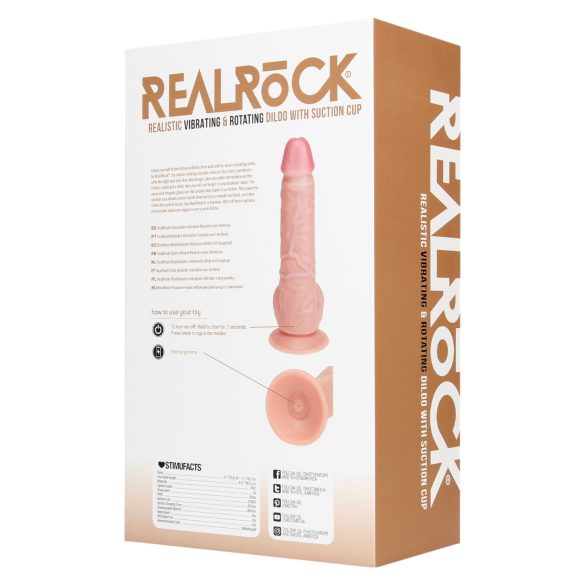 REALROCK - Drehvibrator - Hautfarben (20,5 cm)