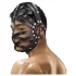 Ouch! - Kunstleder Käfigmaske (schwarz)