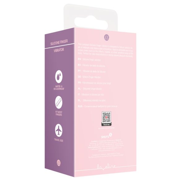 Loveline - gerippter Finger-Vibrator (pink)