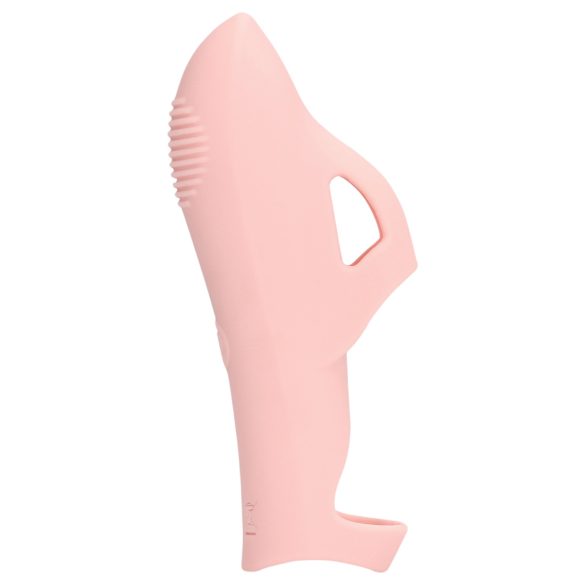 Loveline - gerippter Finger-Vibrator (pink)