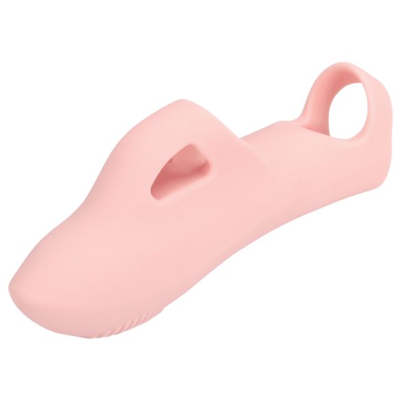 Loveline - gerippter Finger-Vibrator (pink)