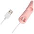 Loveline - gerippter Finger-Vibrator (pink)