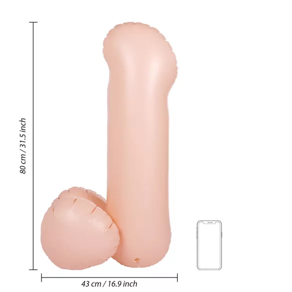 S-Line - Blow Me Up - aufblasbarer Penis-Ballon (80 cm)