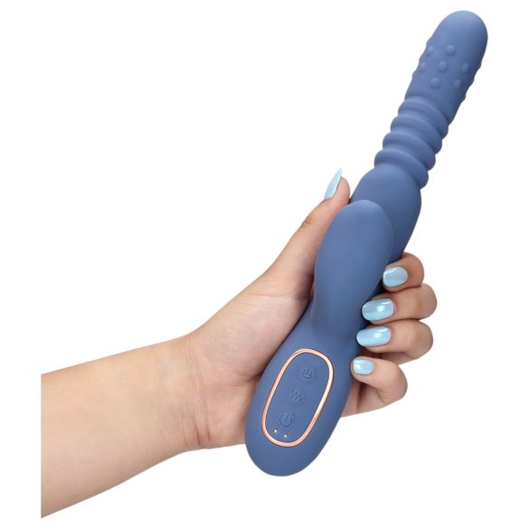 Loveline - Wärmender Stoß Vibrator (Blau)