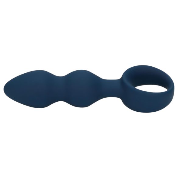 Loveline - Anal-Dildo mit Ring - mittel (blau)