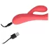 Loveline - Wiederaufladbarer, wasserdichter Vibrator mit Klitorisarm (pink)