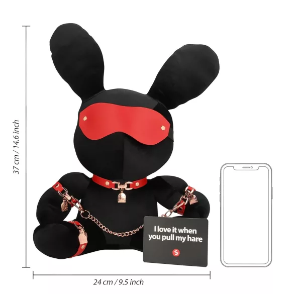 Bondage Rabbit - BDSM Häschen (schwarz)