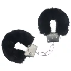 Ouch! - plüsch Handschellen (schwarz)