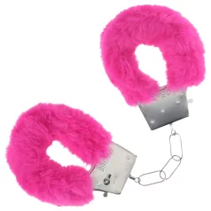 Ouch! - Plüschhandschellen (rosa)