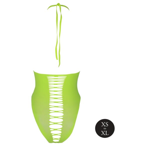 Ouch! - Leuchtender offener Body (Neon Grün)