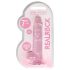REALROCK - durchsichtiges realistisches Dildo - pink (17 cm)