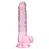 REALROCK - durchsichtiges realistisches Dildo - pink (17 cm)