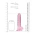 REALROCK - durchsichtiges realistisches Dildo - pink (17 cm)