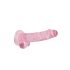 REALROCK - durchsichtiges realistisches Dildo - pink (17 cm)