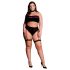 Le Désir Plus Size - 3-teiliges Dessous-Set - Schwarz (XL-4XL)