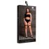 Le Désir Plus Size - 3-teiliges Dessous-Set - Schwarz (XL-4XL)