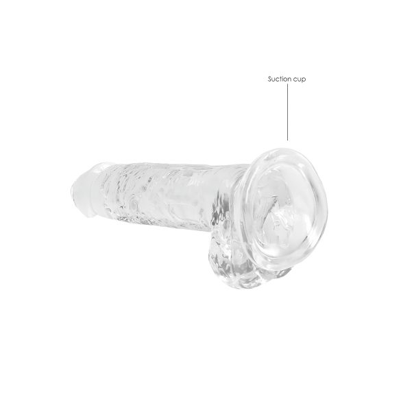 REALROCK - transparenter realistischer Dildo - transparent (17cm)