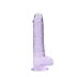 REALROCK - Transparent Realistischer Dildo - Lila (19cm)