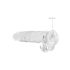REALROCK - Transparenter realistisch Dildo - klar (22cm)