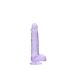 REALROCK - transparenter realistischer Dildo - lila (15cm)