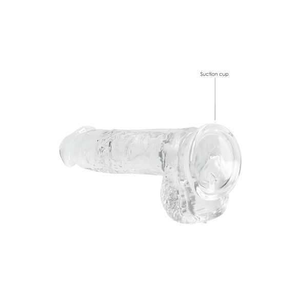 REALROCK - transparentes realitätsgetreues Dildo - transparent (15cm)