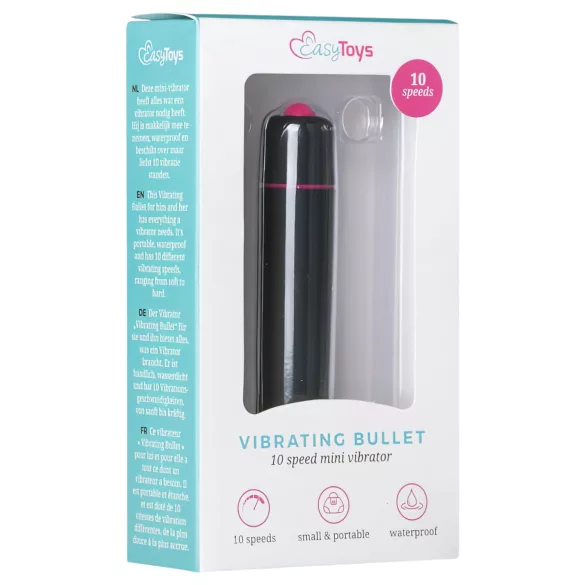 EasyToys Bullet - Stabvibrator (schwarz)