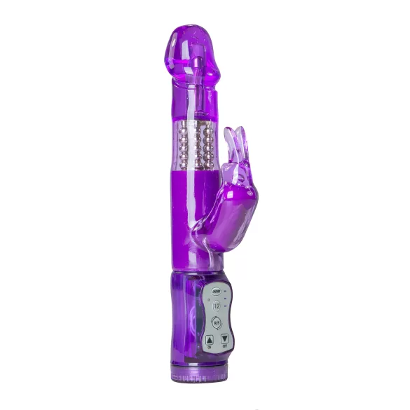 Easytoys Rabbit - drehende Perlen Clit Vibrator (lila)