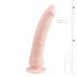 Easytoys - Silikon-Dildo mit Saugnapf (21cm) - natur