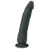 Easytoys - haftendes 100% Silikon-Dildo (21 cm) - Schwarz
