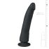 Easytoys - haftendes 100% Silikon-Dildo (21 cm) - Schwarz