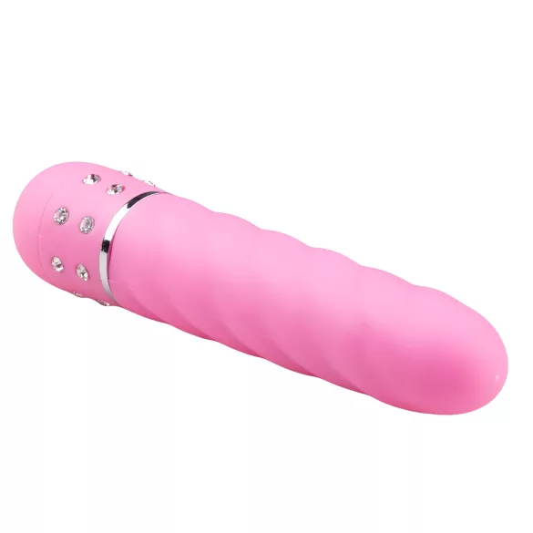 Easytoys Diamond - gedrehter Stabvibrator (pink)