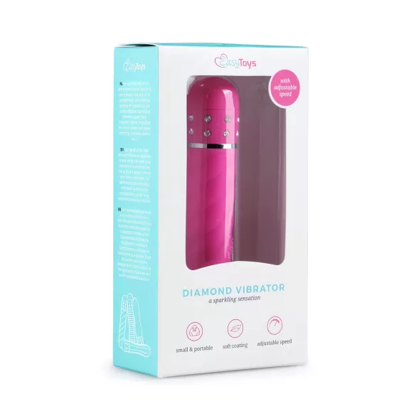 Easytoys Diamond - gedrehter Stabvibrator (pink)