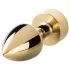 Easytoys Fox NO13 - Metall Analplug mit Fuchsschwanz (gold-weiß)
