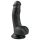 Easytoys - Saugnapf-Dildo mit Hoden (15 cm) - Schwarz