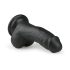 Easytoys - Saugnapf-Dildo mit Hoden (15 cm) - Schwarz