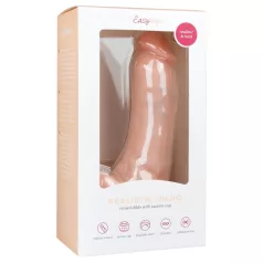 Easytoys - Saugnapf-Dildo mit Hoden (20cm) - naturfarben