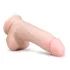 Easytoys - Saugnapf-Dildo mit Hoden (20cm) - naturfarben