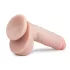Easytoys - Saugnapf Dildo, natur mit Hoden (22,5cm)