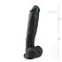 Easytoys - Haftbarer, realistischer großer Dildo (26,5cm) - Schwarz