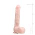 Easytoys - Großer Dildo mit Saugnapf und Hoden (29,5 cm) - Hautfarben