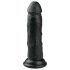 Easytoys - Lebensechter Dildo mit Saugnapf (15,5 cm) - Schwarz
